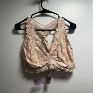 Savage X Fenty Lace Bralette in Beige and Lavender